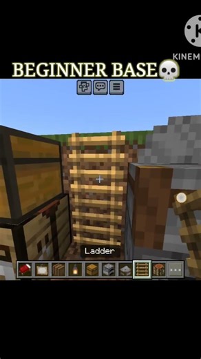BEGINNER BASE 💀 Minecraft 😎 #viral #minecraft