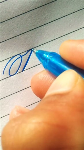""" U"""" how to write stylish attractive and clean modern cursive writing // abcd letter// #shorts
