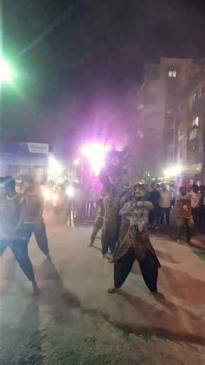 Shiv Jayanti Proccession celebration with Maharastrian Dhol nagra style in Vikasnagar Dehuroad Pune.