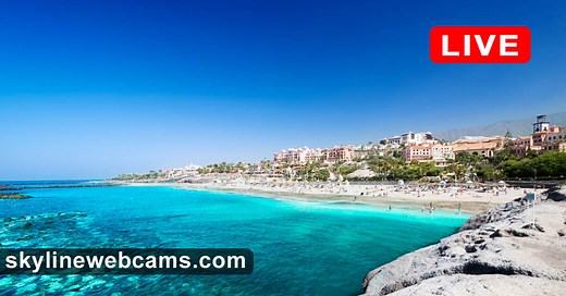【LIVE】 Webcam Tenerife - Playa del Duque | SkylineWebcams