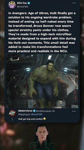 Hulk Finally Got Stretchy Pants 💚👖 #Avengers #AgeOfUltron #MCU