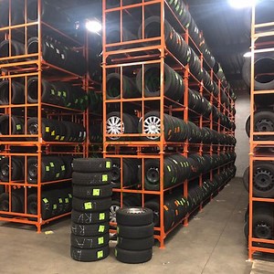 [Hot Item] Warehouse and Industrial Storage High-Capacity Stackable Dual-Level Tire Rack