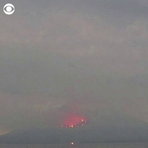 33K views · 590 reactions | A volcano on the Japanese island of Kyushu erupted Sunday, sending ash into the sky and large rocks more than a mile away. Residents were told to evacuate due to threats from flowing lava and falling debris. | CBS News | Facebook