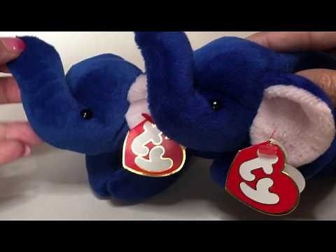 Ty Beanie Baby Royal Blue Peanut - Fake vs Authentic