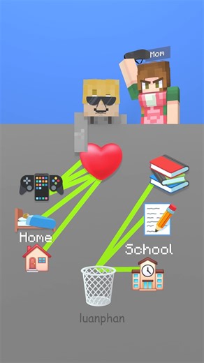 I like staying home to play games 🏠🎮… but Mom says NO 😳 #Shorts #luanphan