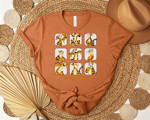 Disney Tigger Moods Shirt, Cute Tigger Emotions Winnie the Pooh T-shirt,funny Magic Kingdom, Disney Family Trip - Etsy