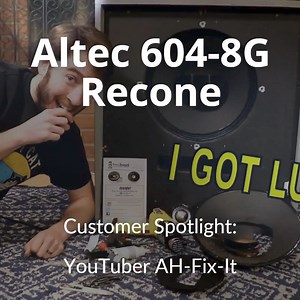 Just watched AH-Fix-It on YouTube successfully install an Altec 604-8G recone kit and diaphragm on his first try. Impressive!🙌 Check out his results here and see for yourself: https://api.ripl.com/s/67s7z7 #AltecLansing #recone #DIY #vintageaudio | Simply Speakers
