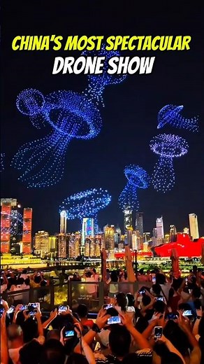 China’s Most Spectacular Drone Show Will Blow Your Mind 🤯 #droneshow #amazingchina