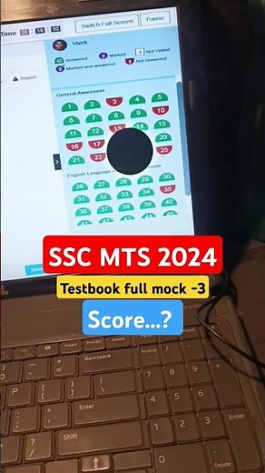 😎SSC MTS 2024 🎯| Testbook full mock-3 ✅ | Marks-70 😞 #ssc #sscmts #ssccgl