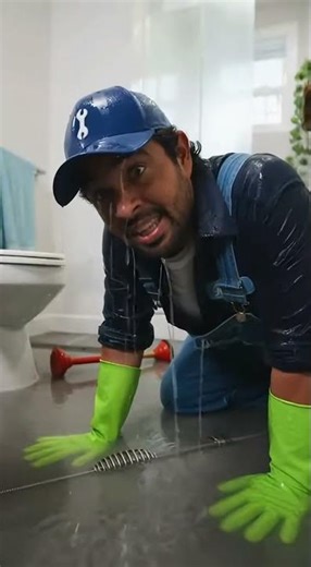 Plumber vs. The Toilet Monster! #plumber #comedy #funny #plumberlife