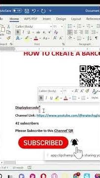 The Simplest Way To Create Barcode Using Microsoft Word: SIMPLE!!