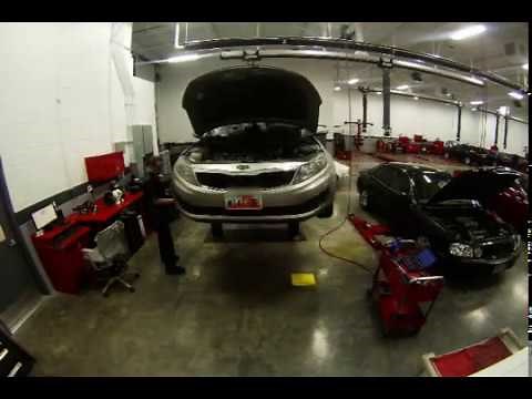 Kia Optima engine removal timelapse