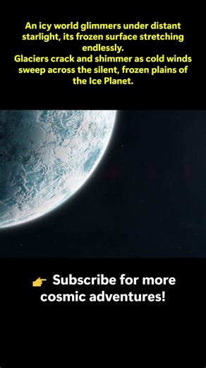 Ice Planet Cinematic Visuals | Frozen World & Glacial Landscapes