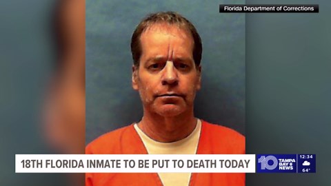 18th Florida inmate to be put to death on Tuesday