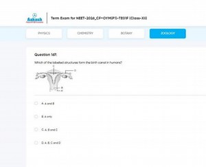 QuestionWhich of the labelled structures form the birth canal ... | Filo
