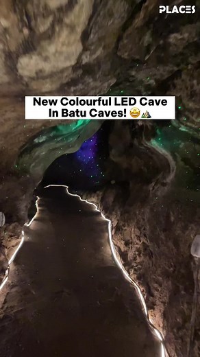 Explore new colourful LED cave passage at Batu Caves! 😍⛰️ . 📌 Entrance fee is RM7 🔗 View all travel deals: Link In Bio . 【 Batu Caves 】 📍 Gombak, 68100 Batu Caves, Selangor 📞 03-6189 6284 ⏰7am - 9pm (Daily)