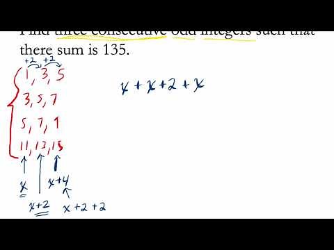 The sum of three consecutive odd integers