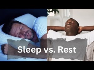 Sleep vs. Rest for Athletic Performance