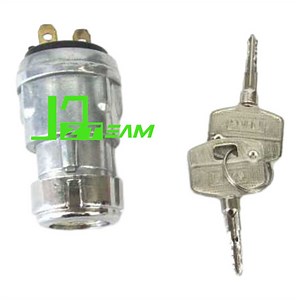 [Hot Item] Key Switch Jk421 One-Word Hole Key Is Not Universal Preheating Electric Door Lock Start Switch Heli Forklift