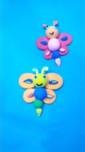 Cute Butterfly Making with Clay 🦋 | #Shorts#YouTubeShorts#viral#trending#fyp or #ForYou