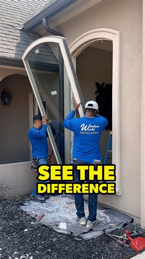 Replaced the foggy glass with a flawless new fit 👀✨ Click here -> @windowworldhouston then click the link in bio to schedule a free estimate | Window World of Houston