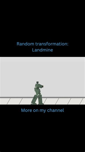 Random transformation: Landmine #transformer #autobots #sticknodes #animation