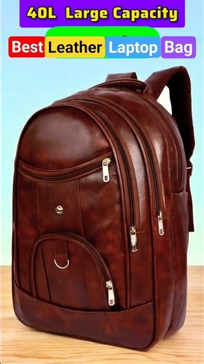 American Hunter Large 40L Leather Backpack 🎒 Casual laptop bag for men