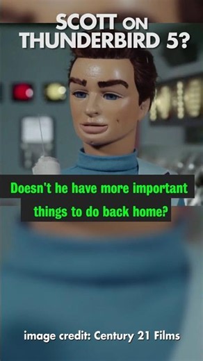Does Scott ever put in a shift on Thunderbird 5? #thunderbirds #spacestation #classictv