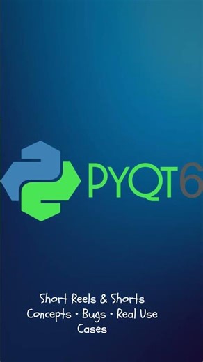 Introduction to PyQt6 for Python GUI Developers | From Basics to Real Projects | #PyQt6 #python