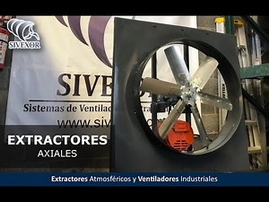 EXTRACTORES AXIALES DE 36" PARA MURO (funcionamiento)