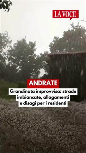🌩️ Grandinata improvvisa ad Andrate il 23 settembre #shorts
