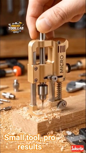 Tiny MICRO Drill Press Makes PERFECT Holes (Oddly Satisfying Precision Tool) #woodworking #usa #diy
