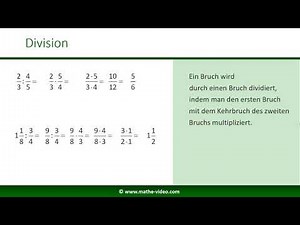 Bruchrechnung: Brüche dividieren