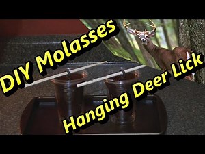 DIY Hanging Deer Lick Molasses easy to make deer love em