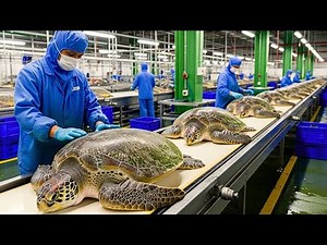 Inside the Turtle Farming Industry:Full Production process From Hatching to Processing(Full Process)