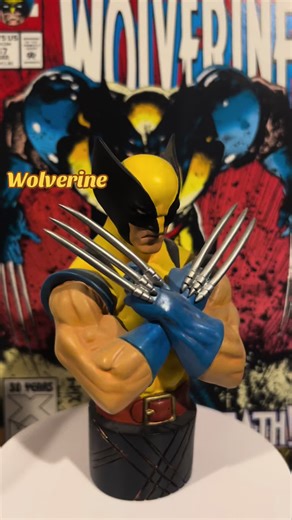 X-Men Week: Classic Wolverine from X-Men by Bowen Designs from 2005. Limited to 3000 pieces. Includes a riser base not shown. #archenemycomics #bowendesigns #comics #marvel #fyp #geek #mcu #comicbooks #collectibles #wolverine #xmen #mutant #xmen97 #xmenanimatedseries #logan