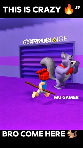 Roblox Squirrel Chase Gone Wrong 🐿️🔥#roblox #gaming #shorts #funny