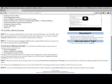 How to File For Divorce in Arizona