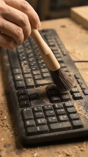 Dusty Computer Keyboard Gets a Satisfying Deep Clean ⌨️✨