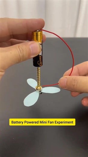 Battery Powered Mini Fan Experiment