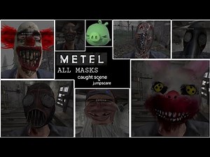 metel horror escape - ALL masks, caught scene & jumpscare