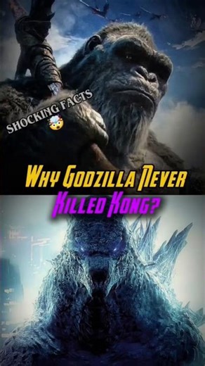 Why Godzilla Never Killed Kong?🧐 #explained #theory #viral #godzilla #kong