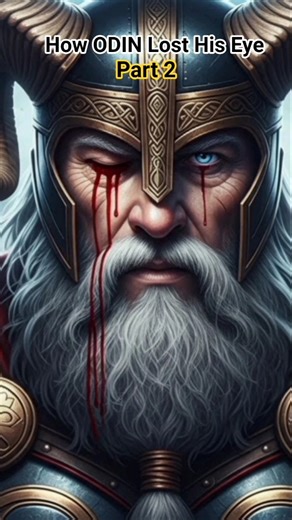 Odin's sacrifice: How Odin Lost His Eye.#mythology #ancienthistory #norsemythology #odin #shorts