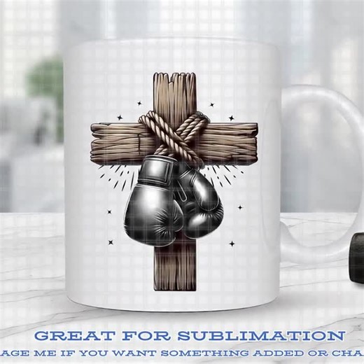 Christian Fighter Clipart: Wooden Cross Boxing Gloves PNG (digital Download) - Etsy