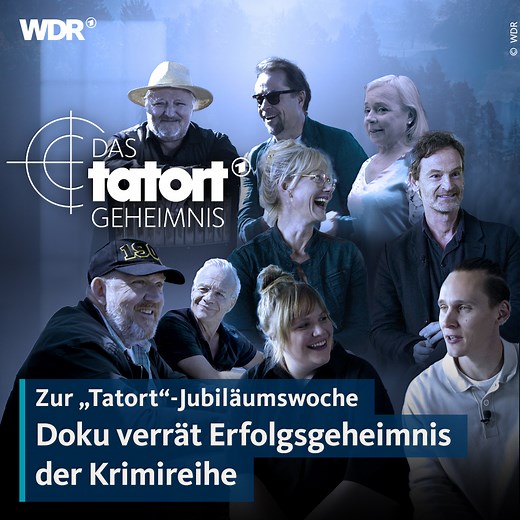 Tatort-Fans dürfen sich über einen Blick hinter die Kulissen freuen: In der 90-minütigen Doku "Das Tatort-Geheimnis" geht es um Charaktere, Fans, um unvergessliche Dreharbeiten und darum, was der "Tatort" den Zuschauerinnen und Zuschauern bedeutet. | WDR