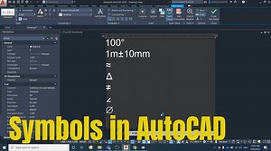 How to insert symbols into AutoCAD (degree, plus/minus, diameter, and more)