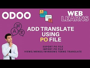Translate through PO file import export feature in Odoo | Import Export Translation