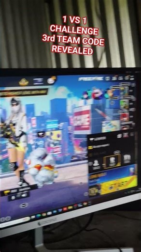 1 VS 1CHALLENGE 3rd TEAM CODE REVEALED #bappapcgaming #gaming