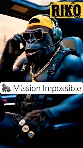 Encore Une MISSION IMPOSSIBLE pour Riko #rikogorilla #action #impossible #jetski #shorts
