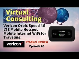 Verizon Orbic Speed 4G LTE Mobile Hotspot Product Review | #3 | Mobile Internet WiFi for Traveling